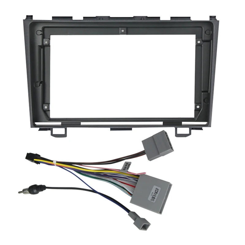 9inch Android Car Radio Fascia Adapter For Honda CRV CR-V 3 RE 2006 - 2012 Headunit Frame Harness Dash Fitting Panel Kit