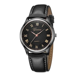 Luxury Ultra - Thin Minimalist Leather Band Watch (Black)