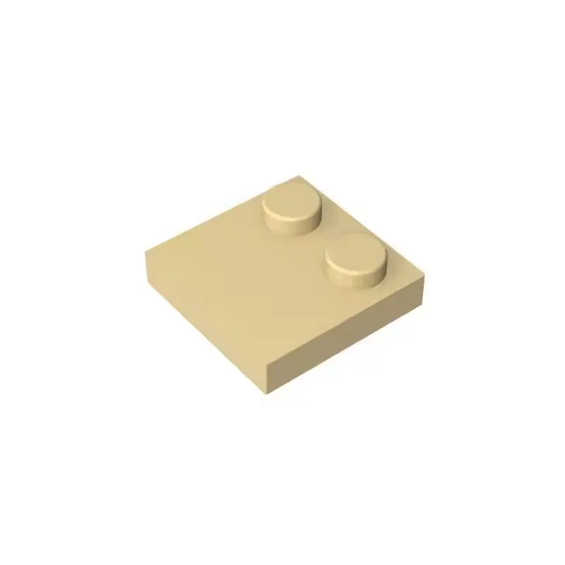 100 stücke MOC Bricks Kompatibel Baut Partikel 33909 2x2 halbe rand 2 stoß basis plat Bausteine Teile kind spielzeug – Detail 3