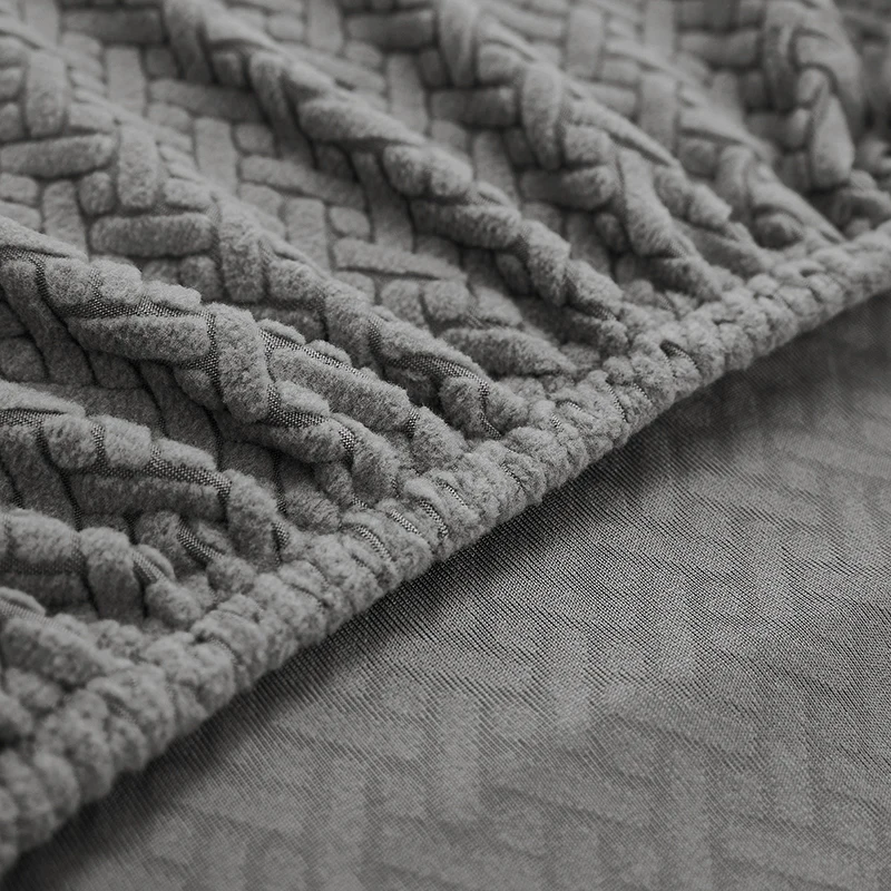 Jacquard Stretch Sofa Seat Cushion Covers Soft Pure Sofa Seat Slipcover Washable Elastic L-Shaped Sofa Cover For Home Hotel 5