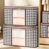 50/75L Large Capacity Clothes Quilt Storage Bag Non-woven Fabric Closet Organizer Dust-proof Moisture-proof Household Packaging 4