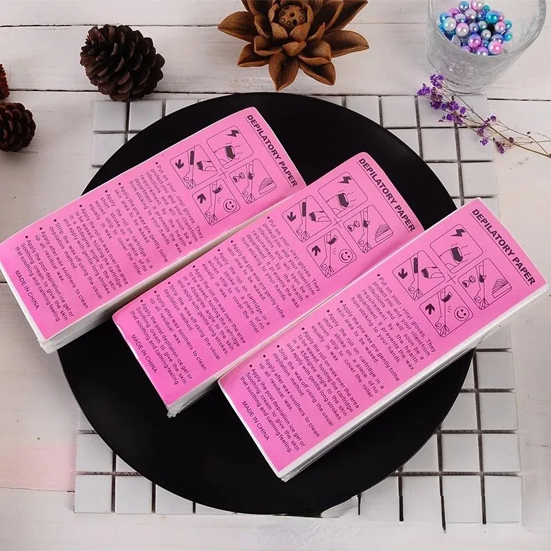 20Pcs/50Pcs Hair Removal Wax Paper Nonwoven Cloth Body Leg Arm Wax Band Hair Removal Epilator Depilation Strip Waxing Tape Roll 3