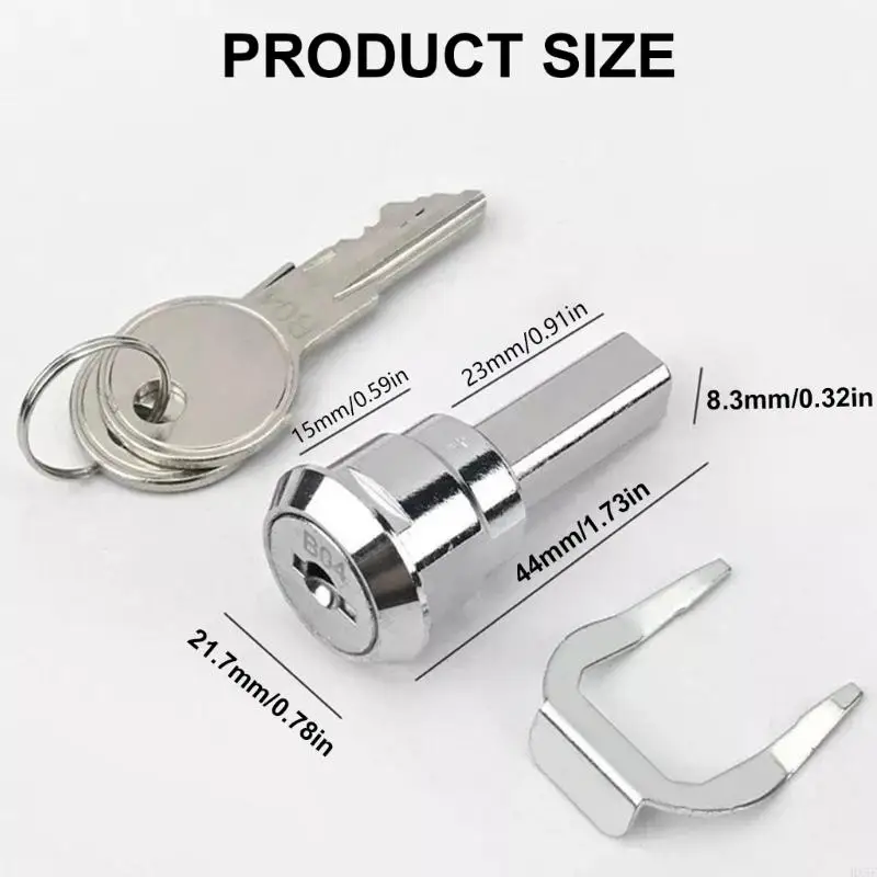 HX5F Heavy Duty Cabinet & Tool Box Locking System Steel Drawer Lock with Keys Drawer Lock Replacement Upgrades for Security