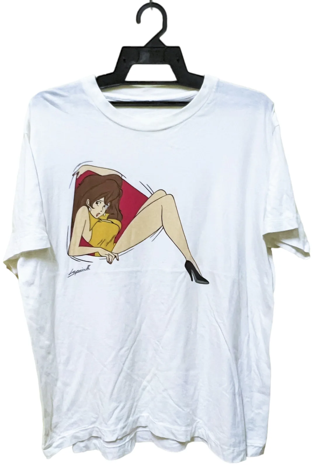 Vintage Anni '80 Lupin Il 3 ° Fujiko Mine Anime Manga Comic T-Shirt Hook-Ups Akira