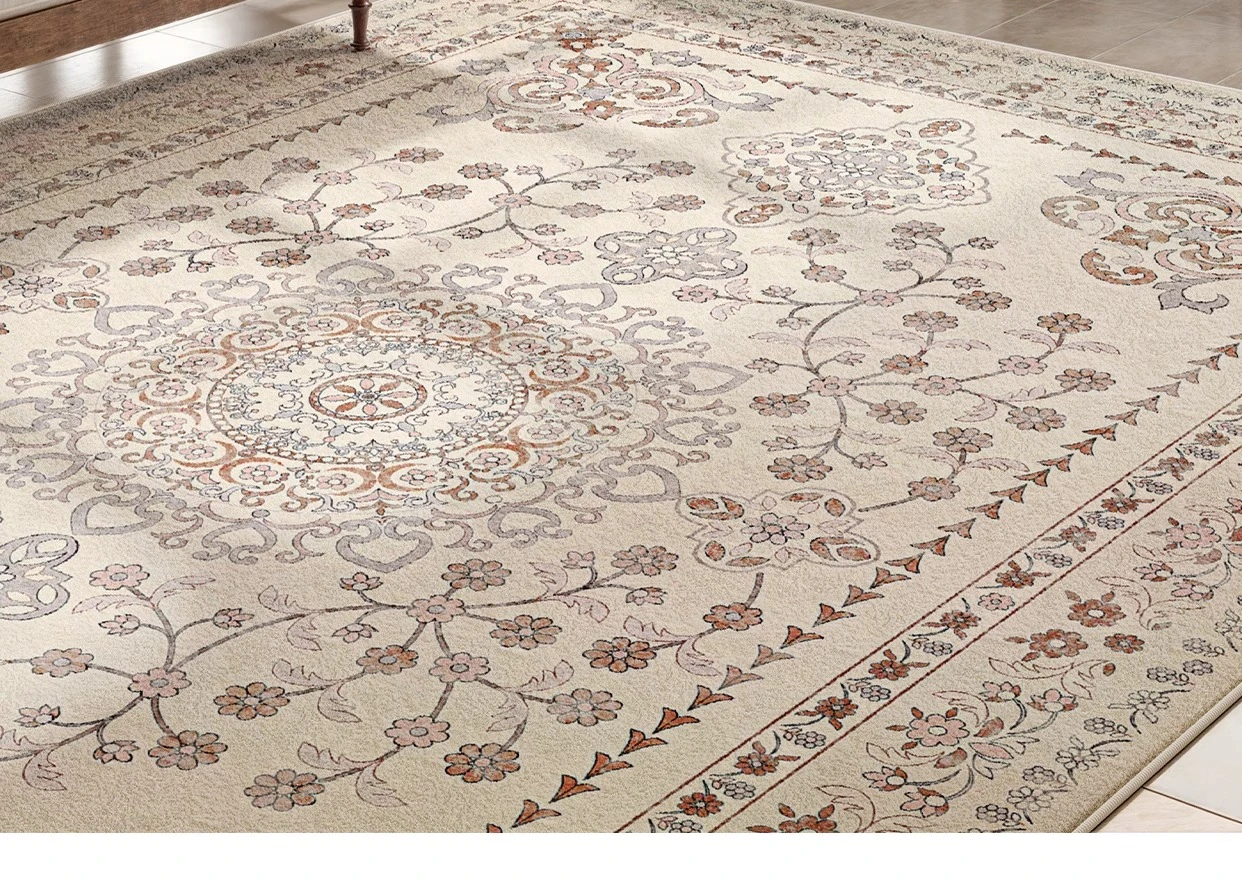 Living Room Carpet Retro French Plush Bedroom Rug Home Large Area Luxury High-end Custom Soft Coffee Table Floor Mats Tapete 양탄자