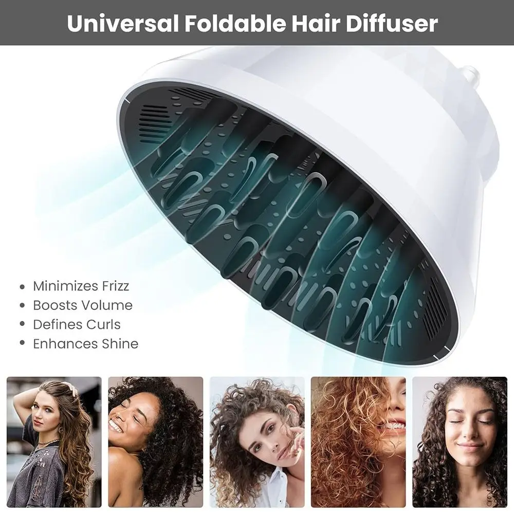 Universal Collapsible Air Dryer Diffuser Professional Adjustable Salon Blower Diffuser Foldable Hair Comb Tools