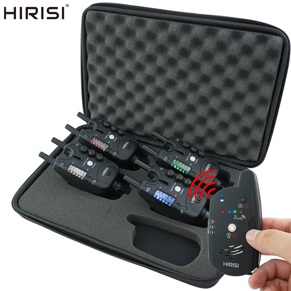 Hirisi alarme de touche sans fil 2 voies pour pêche à la carpe avec télécommande - détecteur de touches