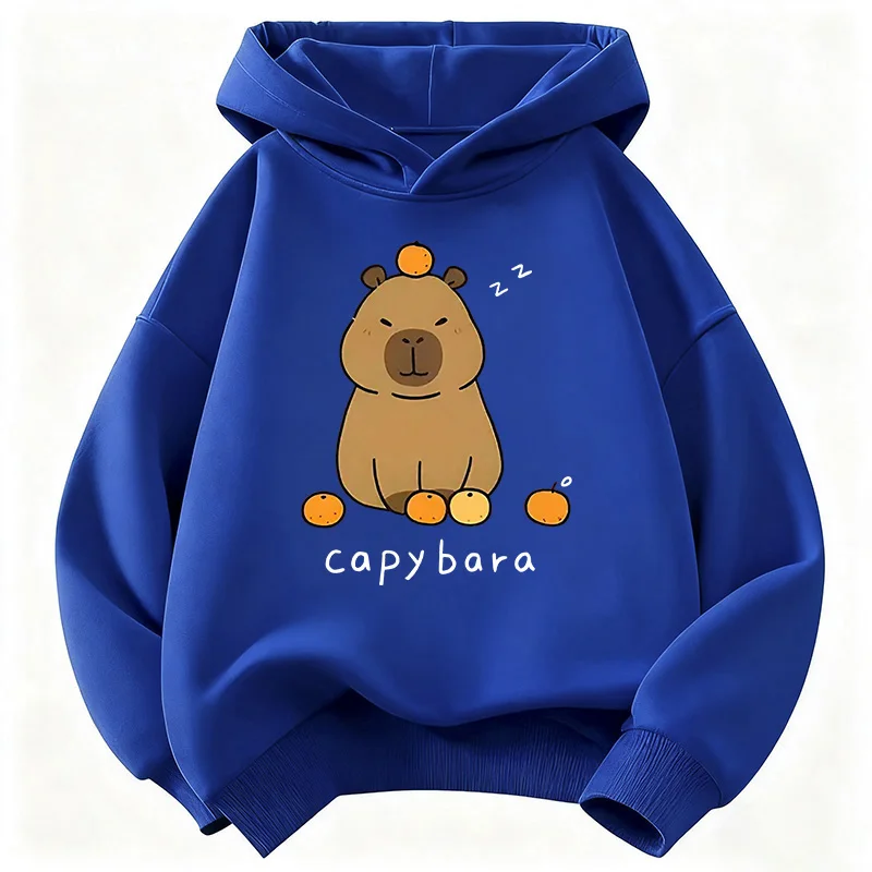 Trendy Capybara Funny Children's Hoodie Sweatshirt Cute Harajuku Hoody for Boys Girls Autumn Spring Casual Hoodies 3
