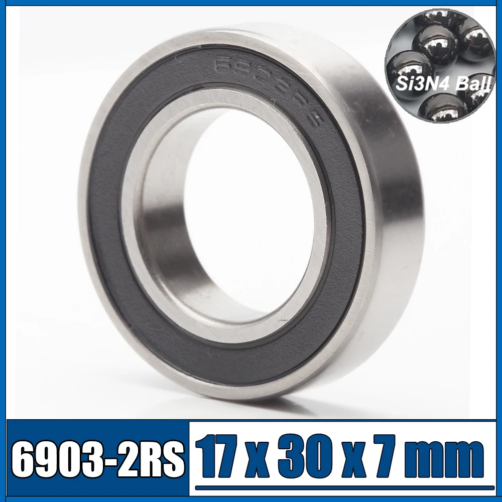 Rolamento Cerâmico Híbrido para Bicicleta com Suporte Inferior 17x30x7 mm e Peça 6903