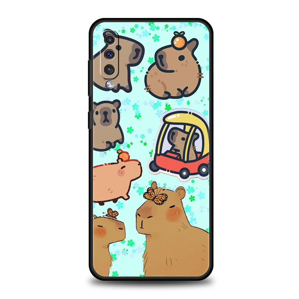 Cartoon Capybara Silicone Phone Case - Fun and Protective Cover