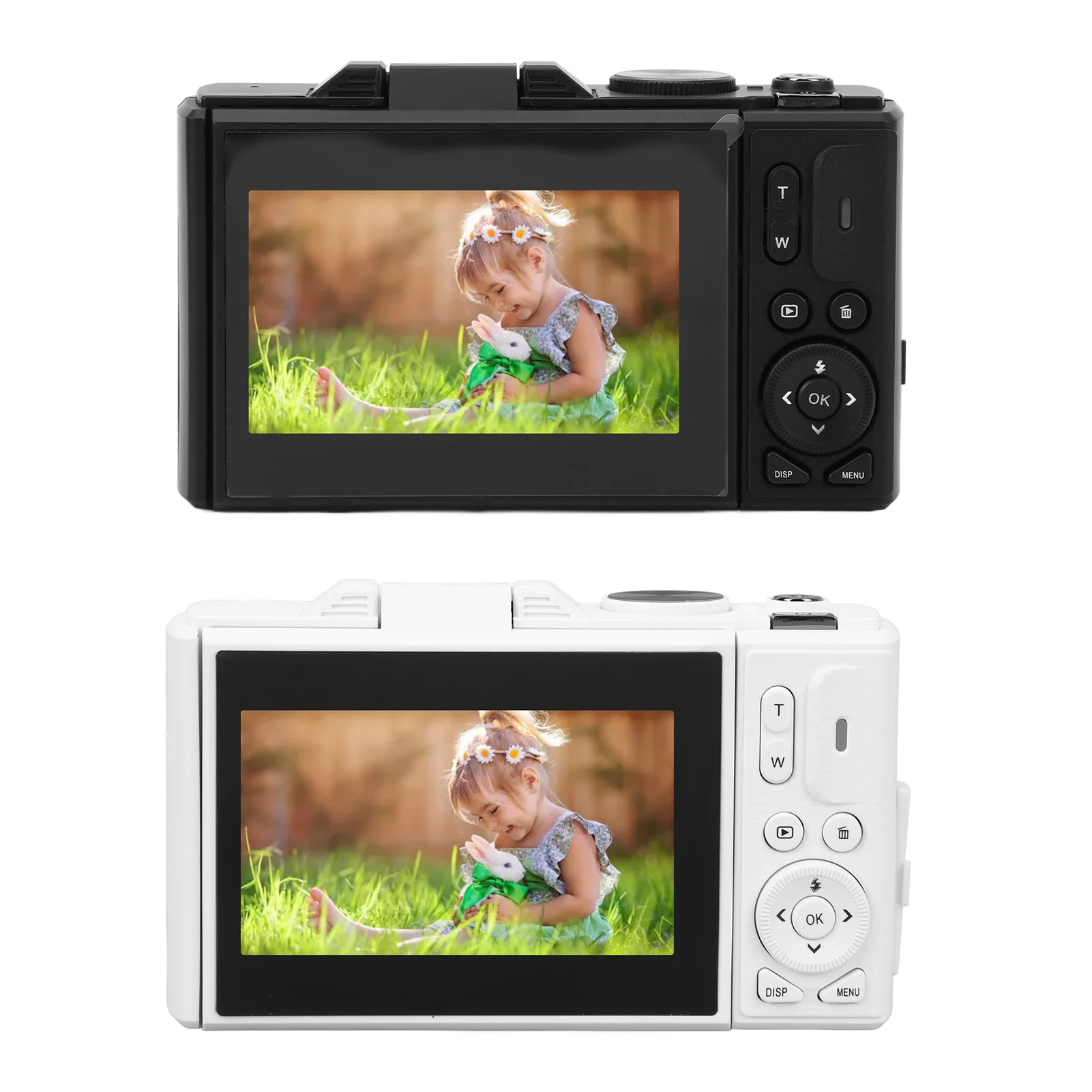 Retro Digital Camera 64MP Stabilization Video Pause Function 3 Inch IPS Screen Digital Camera for Vlogging for Beginners