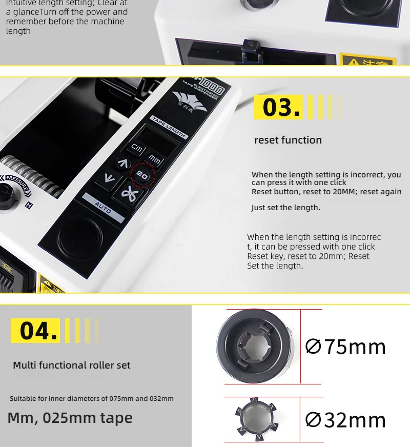 New type Automatic Tape Dispenser Electric Adhesive Tape Cutter Cutting Machine