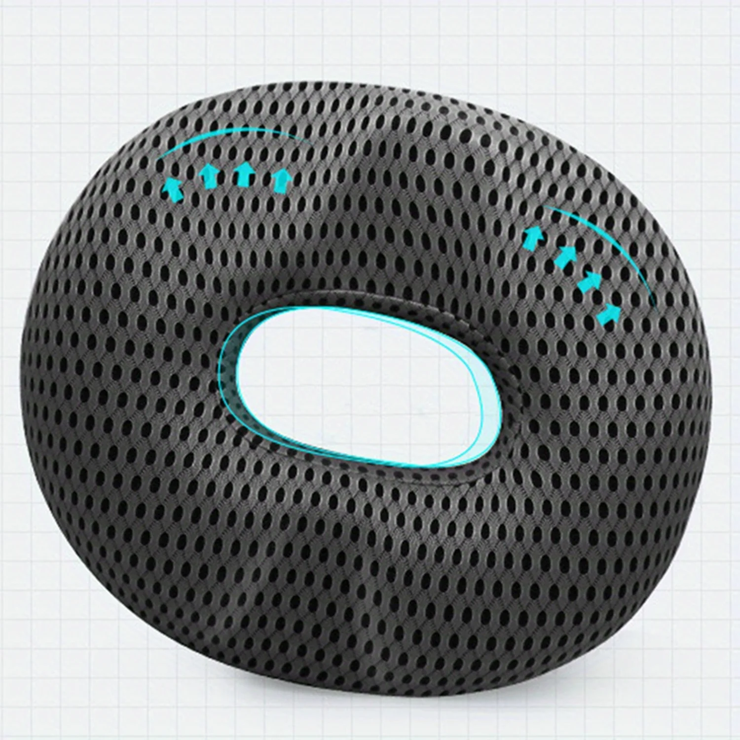 Donut Seat Cushion Memory Foam Chair Pillow-Hemorrhoid Relief, Car Office Seat Massage Pillow