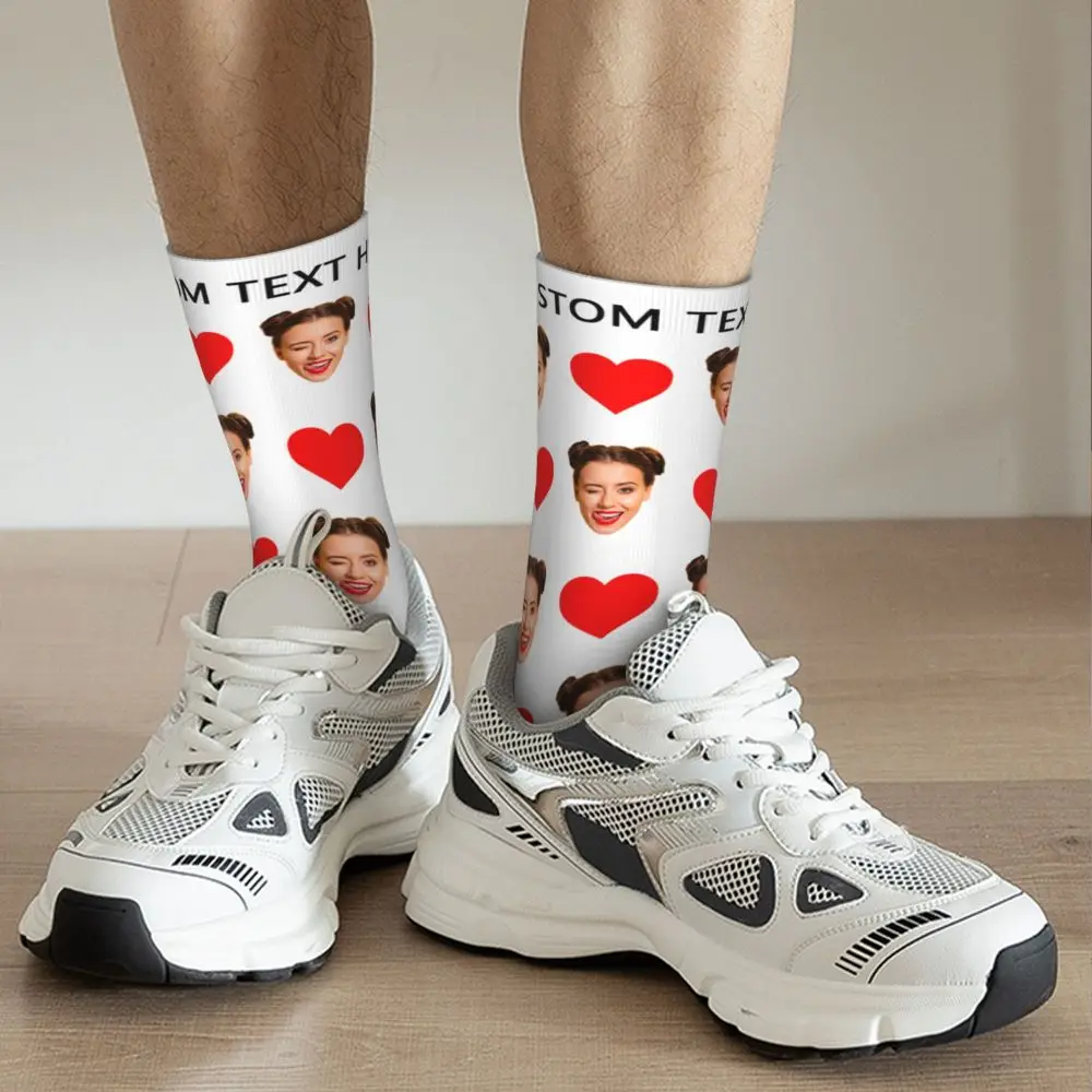 Personal Custom Avatar Printed Socks Cozy Sport Middle Tube Socks Cotton for Unisex Birthday Present 91 Sc00a9ff725c2453b9d18eae8d6804739L