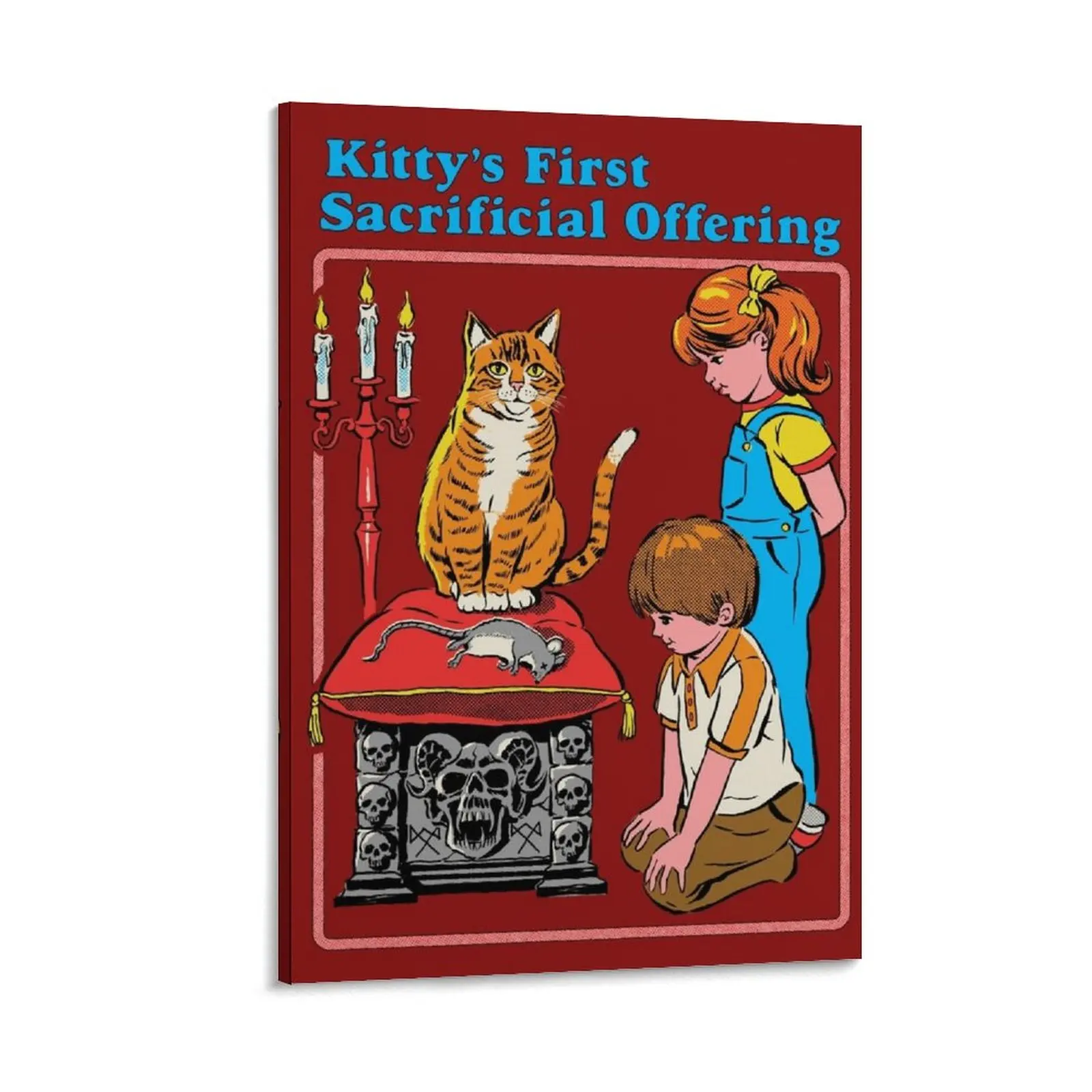 

Kitty's First Offering Canvas Painting wall decoration home decoration luxury