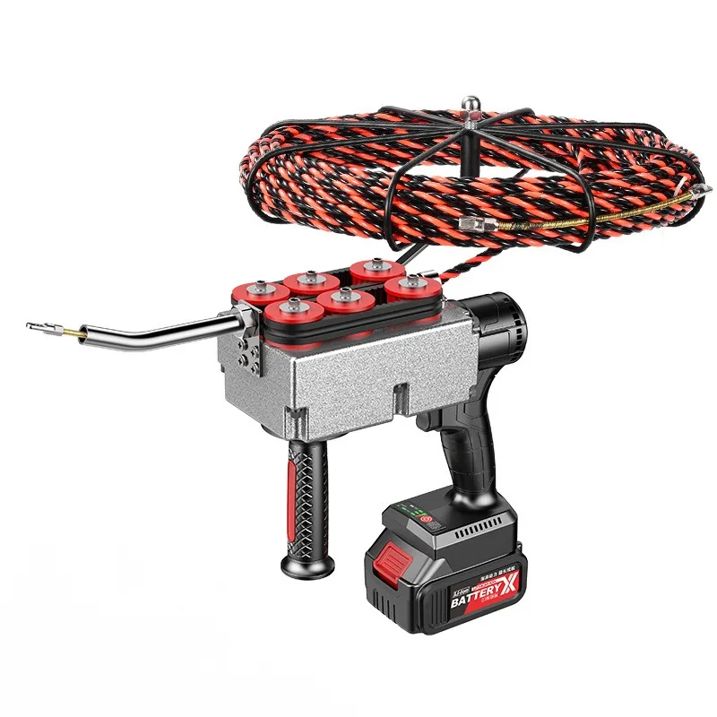 

Brushless lithium wire threading machine Rechargeable cable puller Electric cable puller Pipe wiring electrician wiring machine