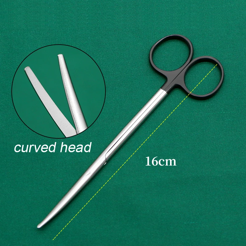 Nasal peeling blunt head scissors straight elbow tissue scissors 1pcs 4
