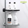 ECOCO Faucet Sponge Soap Drainage Storage Rack Sink Adjustable Dish Cloth Drain Holder Bathroom Kitchen Organizer Shelves Racks 5