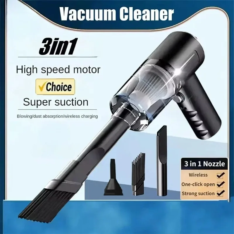 3-in-1 Vacuum for Small Car and Household Use