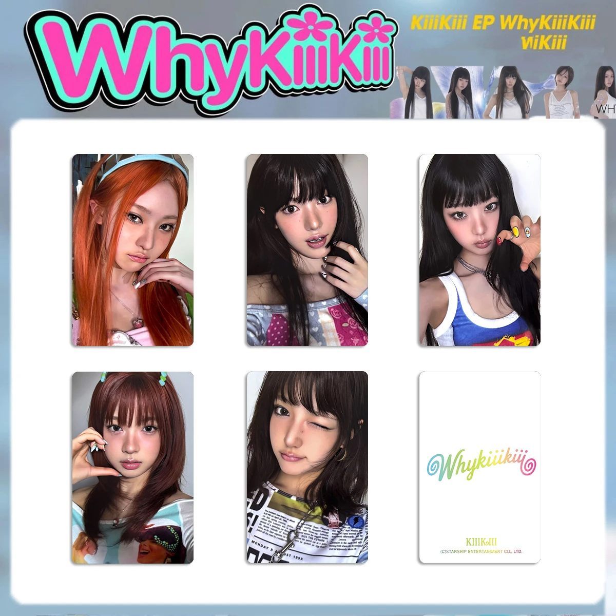 KPOP KiiiKiii Pop Off Photocard Mini Album - Candy Pink Edition