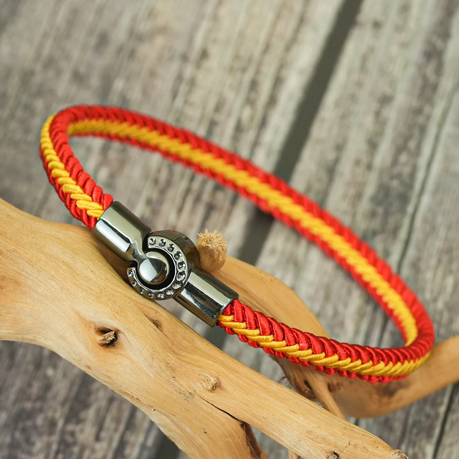 Mens Rope Bangle Ethnic Cord Chain Bracelet Street Hiphop Accessory