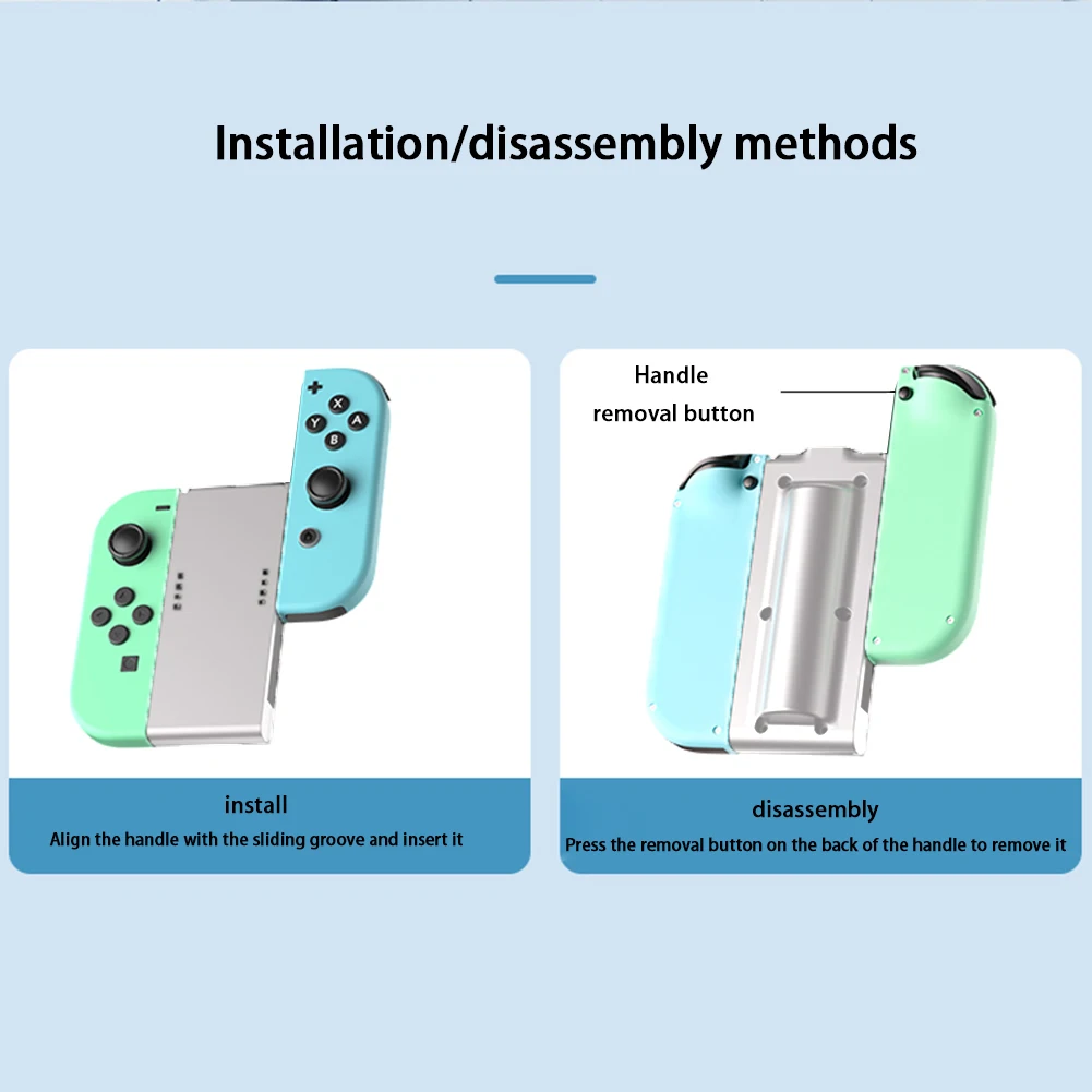 【Limited Time Only】 Charging Grip Bracket For Joypad 3400mAh Rectangle Shaped Charging Dock TPYE-C Controller Portable Charging Station For Switch.