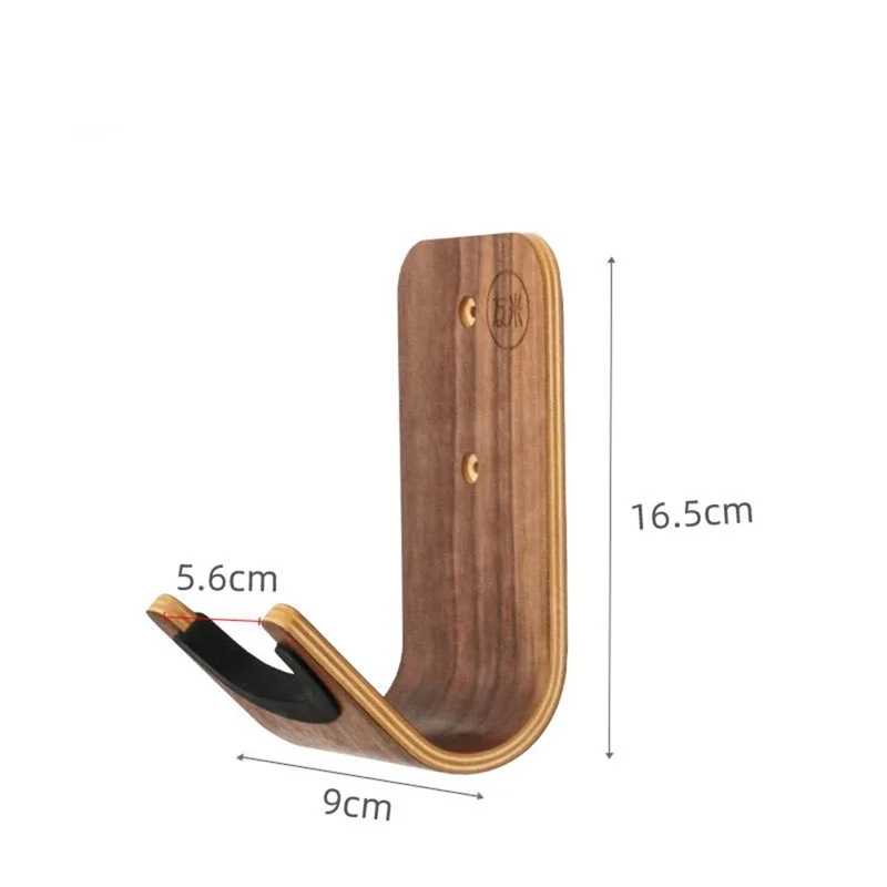 Wooden Guitar Wall Hanger Unique Design Bent Wood Guitar Hanger Wall Mount Holder Acoustic Guitar Accessories