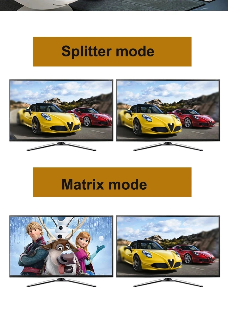 Ʈ HDMI KVM ġ,  , 4 Ʈ KVM ġ, 4K 60Hz, 4x2, 4  2 ƿ, HDMI USB PC 4 ǻ