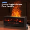 New Creative Fireplace Aroma Diffuser 150ml Waterless Auto-Off Colorful Flame Air Humidifier with Remote for Home Bedroom Gift 1