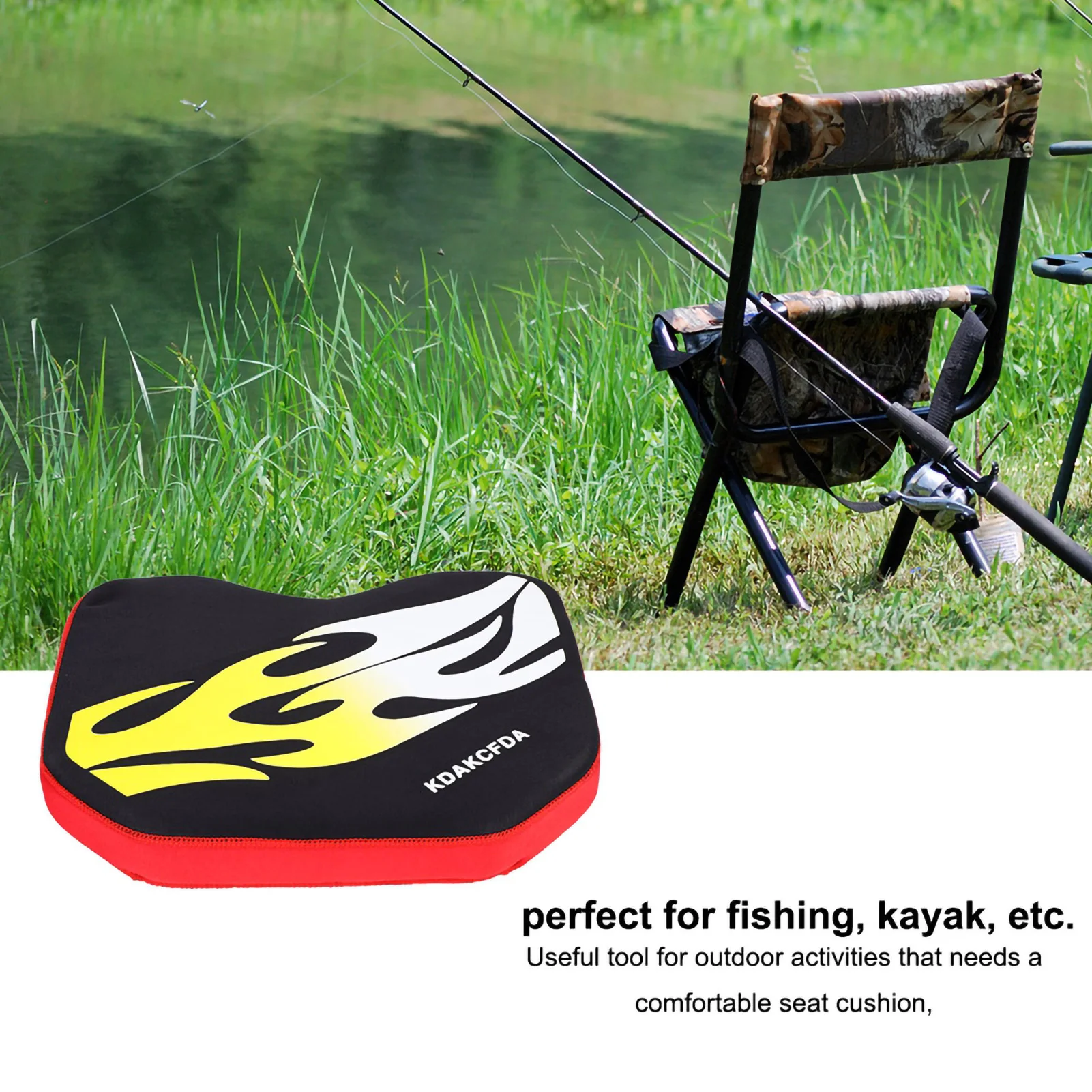 Thicken Kayak Canoe Cushion Comfortable Thicken Canoe Foam Cushion Pad with Suction Cups for Kayaking Fishing Camping kayak cushion