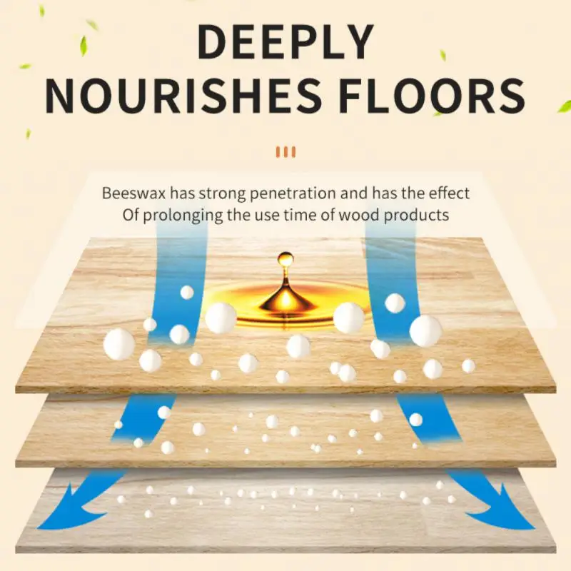 100% Natural Beeswax Wood Furniture Care Polishing Beeswax Solid Wood Floor Cleanin Organic Natural Polished Brighten Pure Wax wood wax
