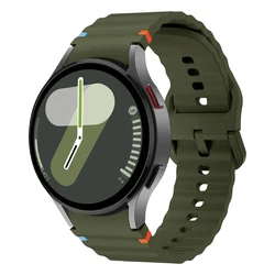 Seamless Sport Silicone Band for Galaxy Watch - No Gaps Design, Comfortable Fit Bracelet (Dark green)