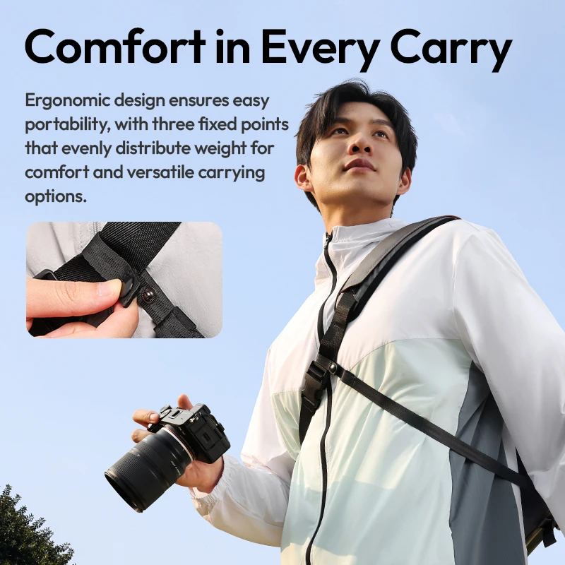Ulanzi SU02 13L Crossbody Camera Bag for Cameras Lenses Laptops Travel Shoulder Handheld Luggage Sleeve with Removable Divider