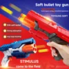 Explosive children's toy Boy Suction pistol can fire sponge bullets Soft bullet gun children's shooting toy 2