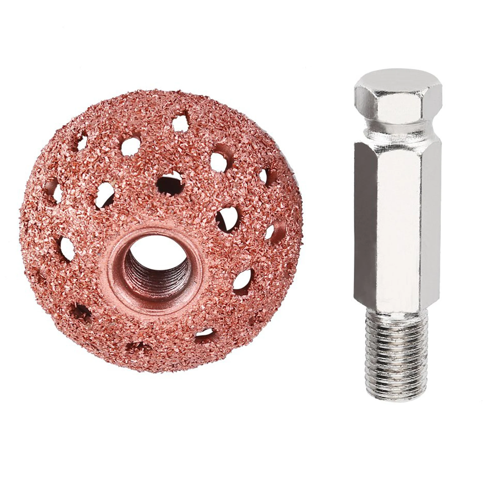 타이어 버핑 타이어 수리 도구 타이어 버핑 휠 38mm 타이어 수리 연삭 헤드 거친 그릿 버핑 휠 연결봉 포함