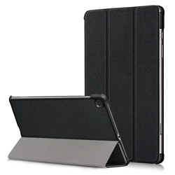 Premium Tablet Case with Smart Wake - Up Function - Slim, Shockproof, PU Leather (Black)