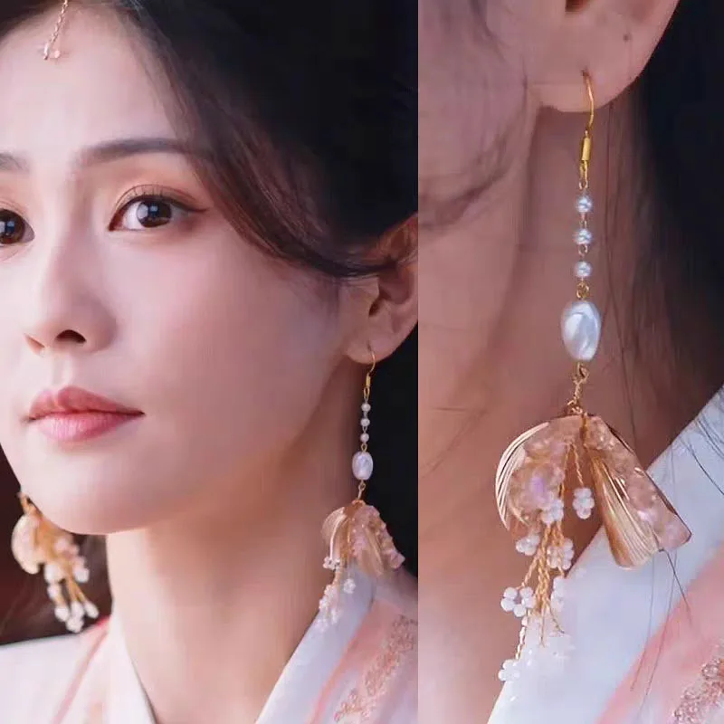 

Till The End Of The Moon Cosplay Costumes Chang Yue Jin Ming Taitai Jin Ye Xiwu 2023 New Costumes Accessories earrings