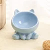 Cat Bowl Pet Accessories Ceramic Diagonal High Feet Cute Protection Cervical Spine Dog Bowl Drink Water Bowl Pet Supplies 6