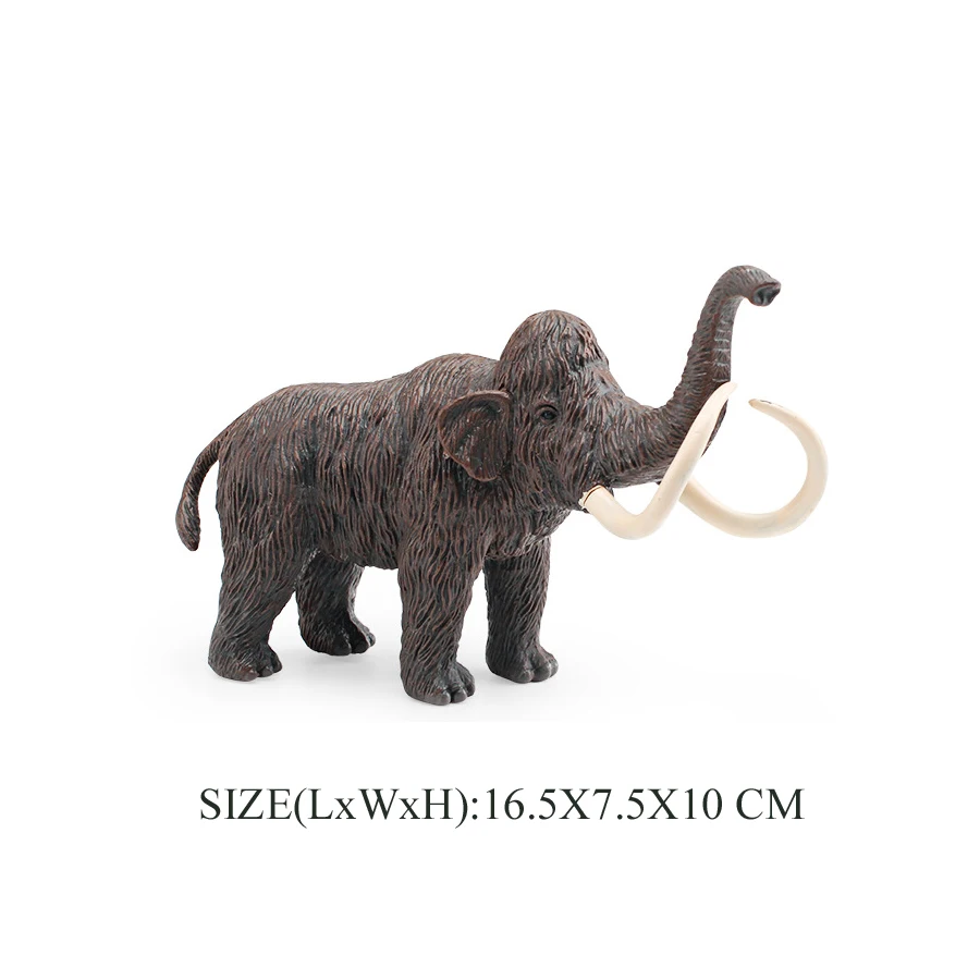 Realistisches prähistorisches Tier Smilodon Mammuthus Lisowicia Wolliges Nashorn Mammut Figur Savage Modell Figur Lernspielzeug – Detail 16
