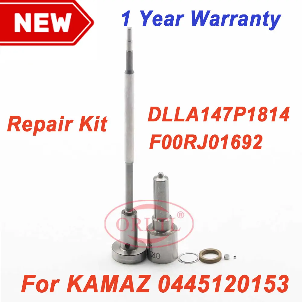 

0445120153 Common Rail Injector Repair Kits Nozzle DLLA147P1814 Valve F00RJ01692 For Bosch Injection 0 445 120 153