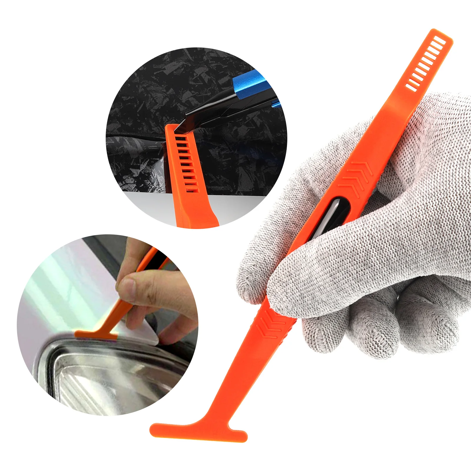 Vinyl Wrapping Car Magnetic Edge Stick Squeegee Scraper Set Plastic Car Carbon Sticker Wrapping Window Tint Tool Kit Wrapper