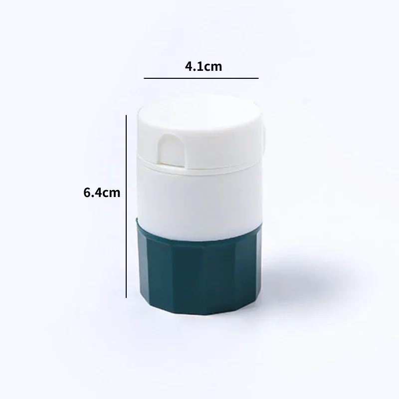 New Portable 4 Layer Powder Tablet Grinder Powder Pill Cutter 4 in 1 Medicine Splitter Box Storage Crusher Portable Pill Box