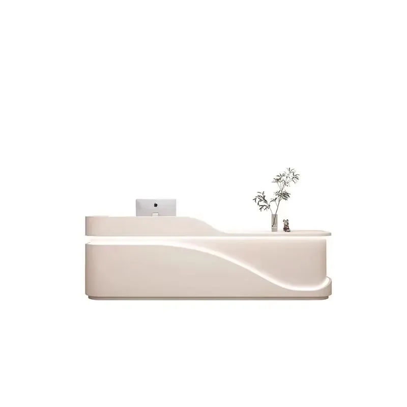 Beauty Institute Reception Desks Clothes Store Hairdressing Restaurant Reception Counter Modern Luxury Empfangstheke Furniture