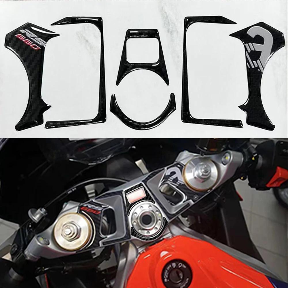 

RS660 Motorcycle Carbon Meter Appearance Pad Decoration Stickers Emblem Decal For APRILIA RS 660 2021 2022