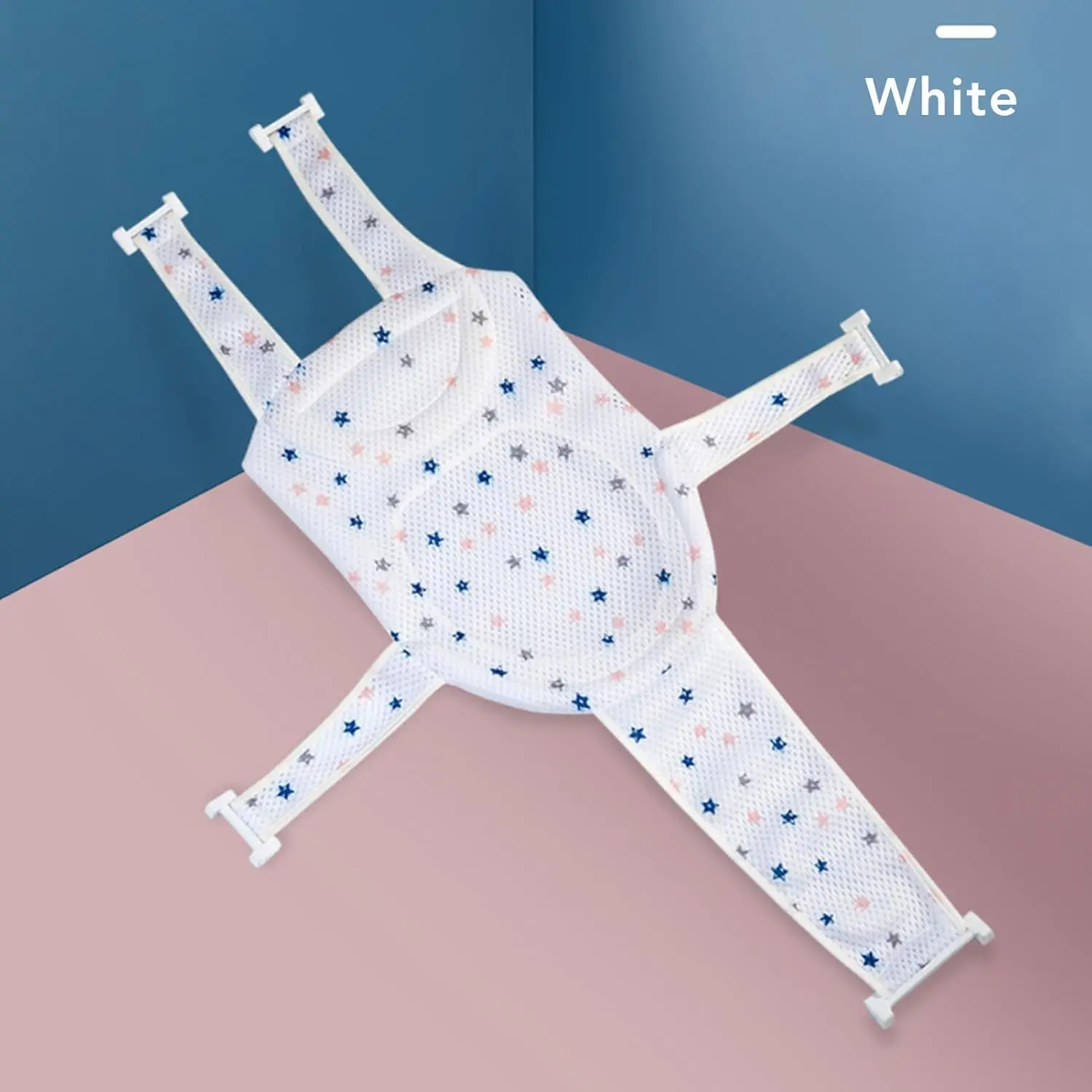 Baby Bath Seat Infant Bathing Support Mat Adjustable Bath Net Cushion Baby Shower Net Pad Comfortable Bathtub Sling Mesh