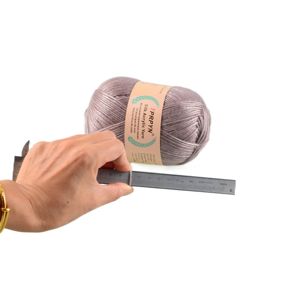 100g 1Pc Hand knitting Metallic cotton Yarn silk acrylic Yarn to knit sweater blanket hat line Crocheting bag slipper Thread 3