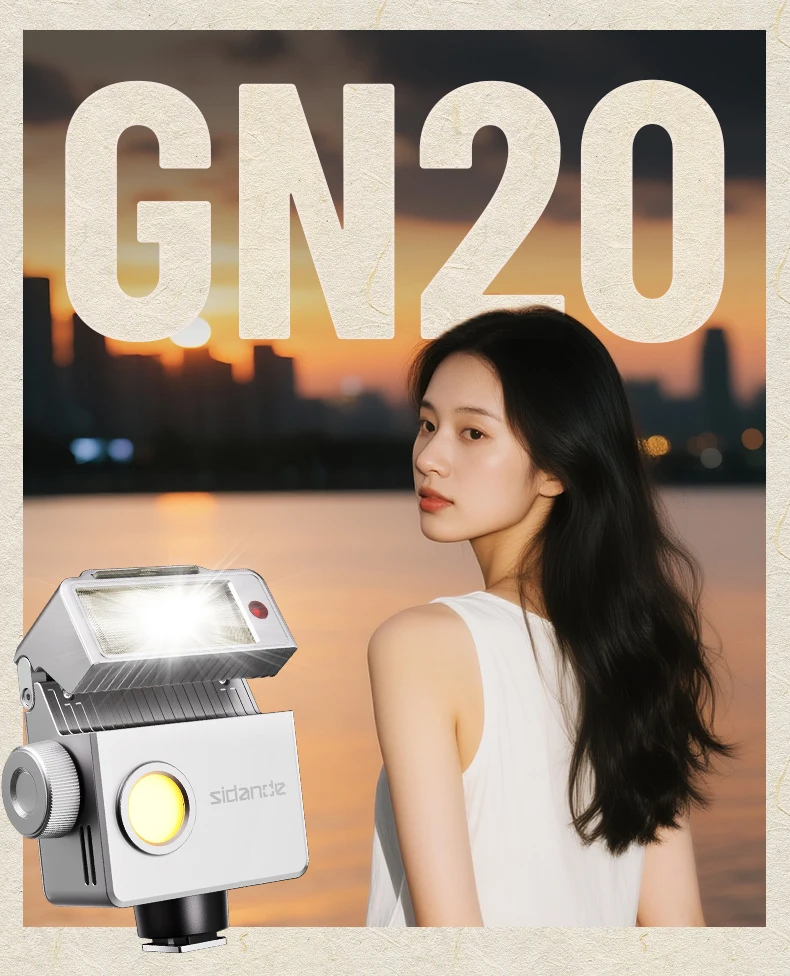 SIDANDE T1 카메라 플래시 라이트 휴대용 미니 레트로 플래시 M/AUTO 모드 Canon 및 Fujifilm 용 범용 핫슈