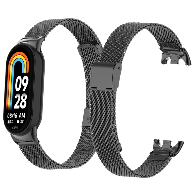 Fibbia Mesh Loop Per Xiaomi Mi Band 8 Bracciale Smartwatch Wristband Correa Milanese Pulsera Watchband Per Cinturino Miband 8 Nfc
