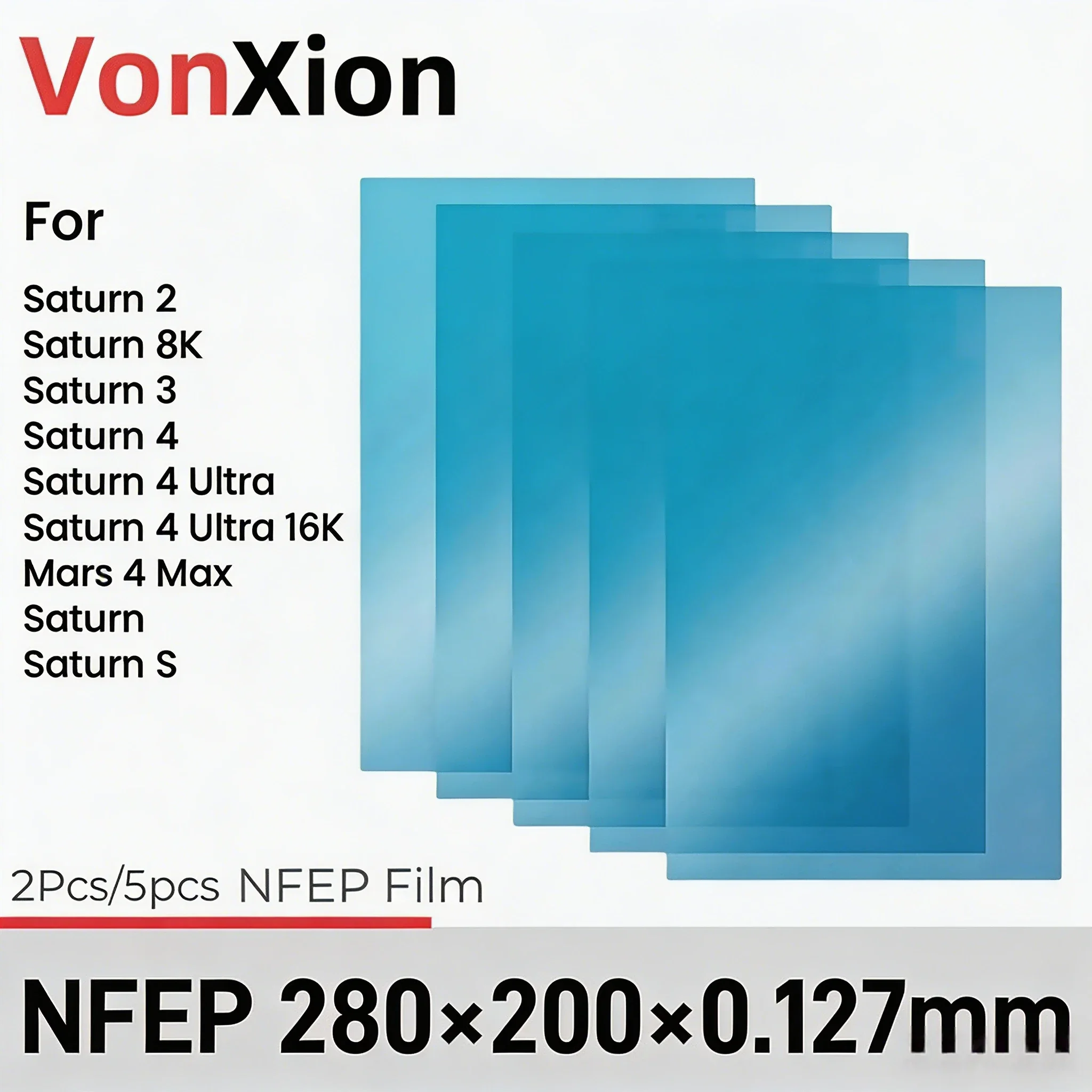 Vonxion NFEP Trennfolie 280x200x0,127mm Für Saturn 2 Saturn 8K Saturn 3 Saturn 4 Saturn 4 Ultra Saturn16K Mars 4 Max SaturnS