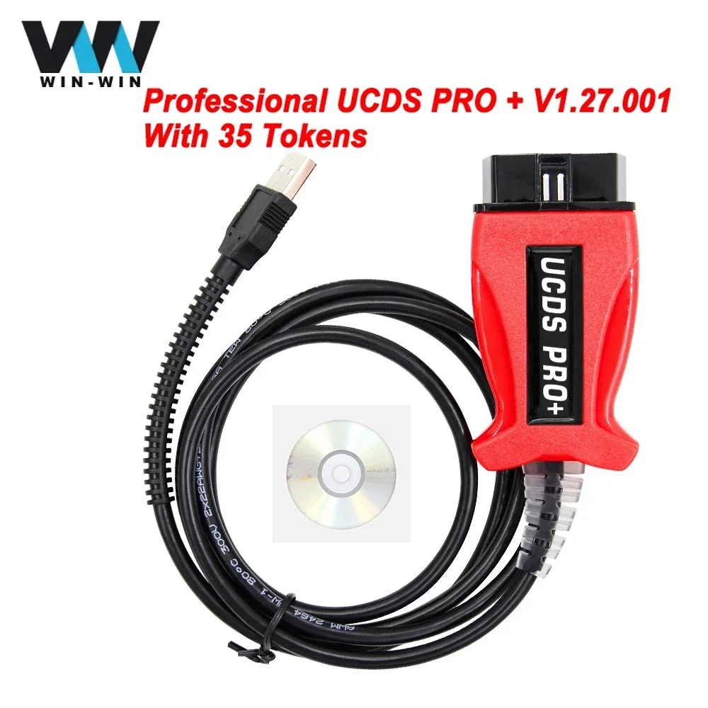 UCDS Pro+ for Ford UCDS Pro V1.27.001 Full Functions 35 Tokens Auto OBD2 Scanner Cable Adapter ECU Programmer Tool
